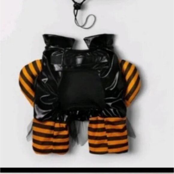 Hyde & EEK! Witch Pet Costume Size Medium Black/Orange Striped Pet Outfit - Picture 8 of 12